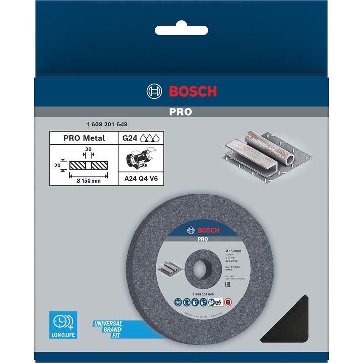 Produktbild Bosch Professional Zubehör PRO Metal Schleifscheibe, 150 x 20 x 20 mm, G24 (24)