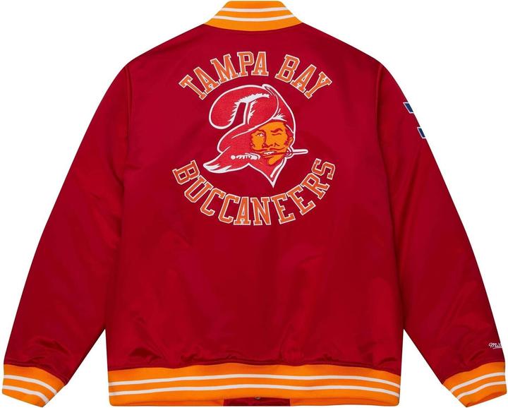 Actual product image Mitchell & Ness M&N Heavyweight Satin Veste - NFL Tampa Bay Buccaneers (S)