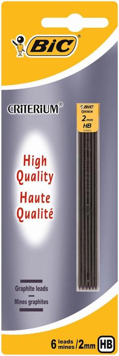 Actual product image Bic Criterium refills 2.0 mm, 6 refills (6 pcs., 2 mm, HB)