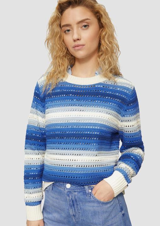 Produktbild S.Oliver Strickpullover Ajour-Pullover aus Baumwollmix (48)