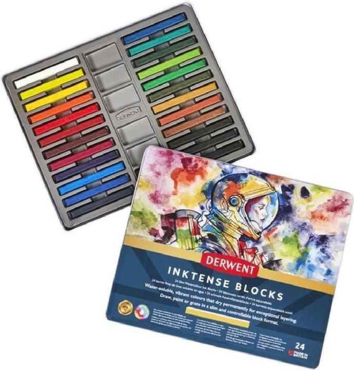 Immagine prodotto Derwent Pastelli acquerellabili Inktense, acquerelli, 24 pezzi (24 x)