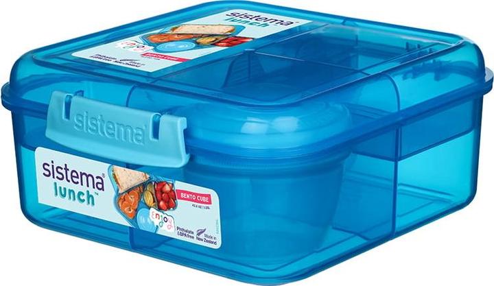 Actual product image Sistema 1.25L Bento Cube Lunch - Blue