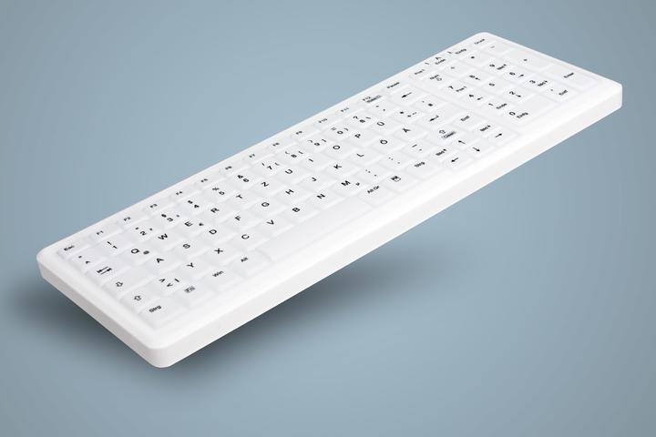 Actual product image Active Key AK-C7000F-FU1-W/GE Keyboard RF wireless + USB White (DE, Wireless)