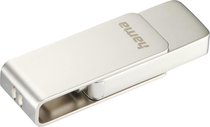 Actual product image Hama USB flash drive Uni-C Rotate Pro, USB-C 3.1, 32GB, 70MB/s, silver (32 GB, USB-C)