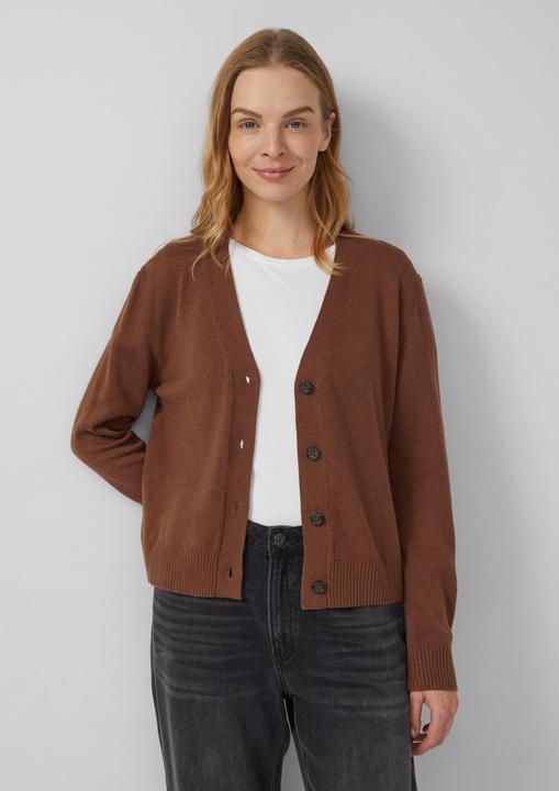 Produktbild s.Oliver Strickjacke Strick-Cardigan aus Wollmix (38)