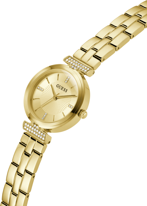 Produktbild Guess P GLD CS W/ CRYS / SUN CHAMP DL / P GLD BRCT Armbanduhr (28 mm)