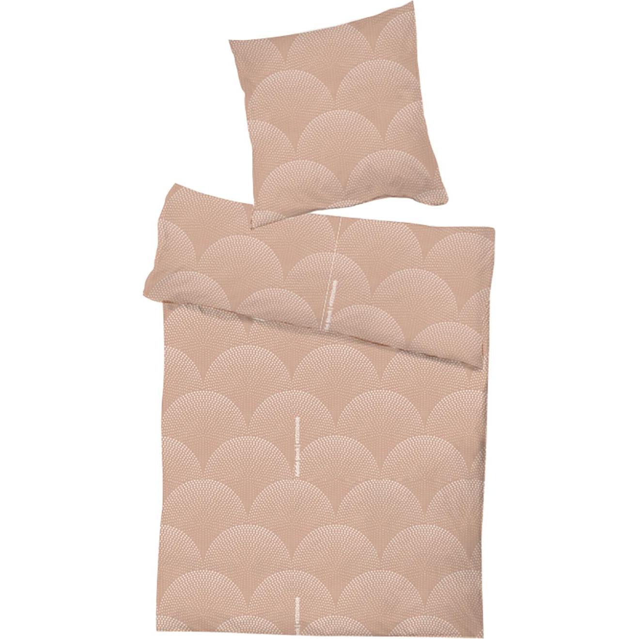 Mojawo, Bettwäsche, 2er Set Renforcé Baumwoll Bettwäsche Bettzeug Reissverschluss Wellen 135x200cm (Bettwäsche Set, 135 ...