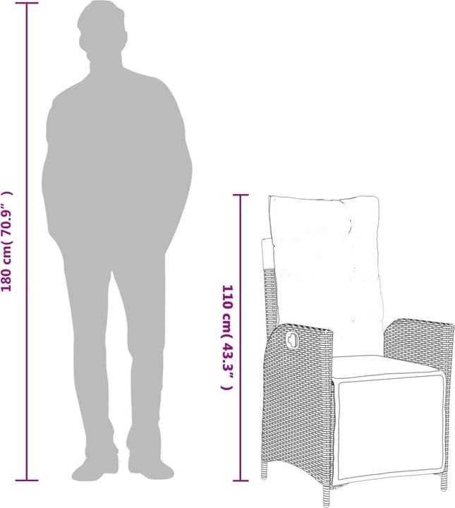 Produktbild vidaXL Garten Essgruppe