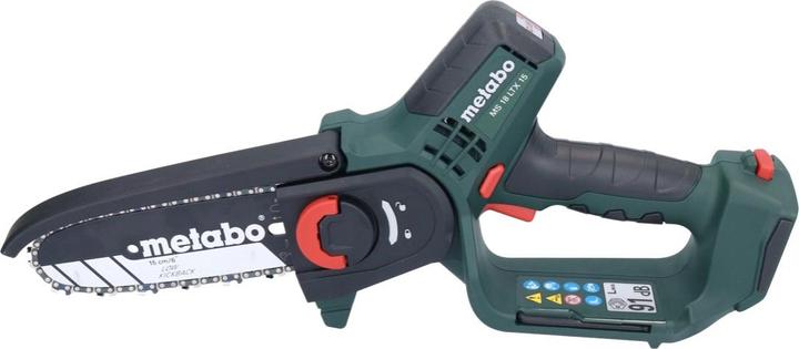 Produktbild Metabo MS 18 LTX 15 Akku Gehölzsäge 18 V 15 cm 5 m/s + 2x Akku 5,5 Ah + Ladegerät + metaBOX