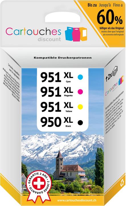 Produktbild Cartouches Discount HP 950XL und HP 951XL Pack (M, C, Y, BK)