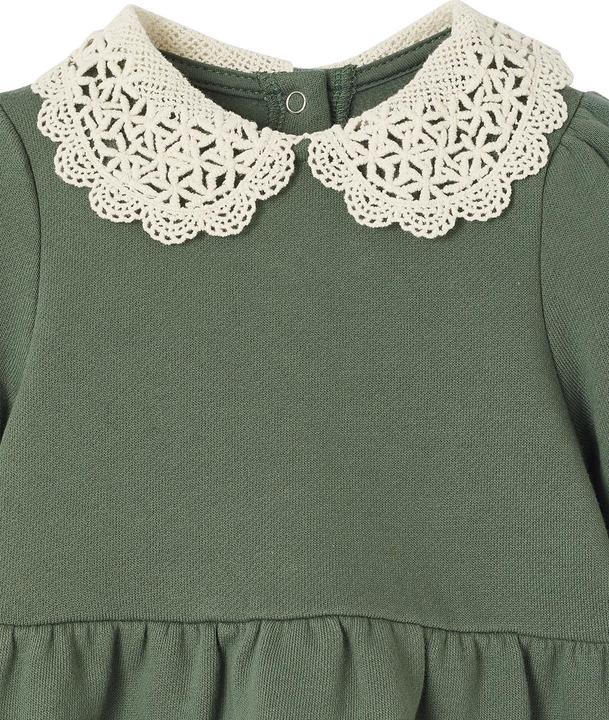 Immagine prodotto Vertbaudet Mädchen Baby Sweatkleid mit Häkelkragen (98)