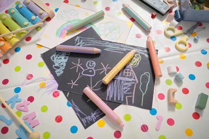 Produktbild STABILO woody 3 in 1 Buntstift mit Spitzer und Pinsel (Pastellfarben, 18 x)