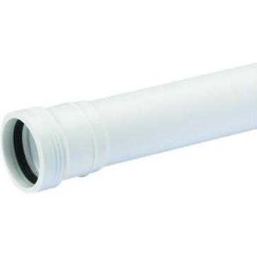 Wavin, Zubehör Sanitärinstallation, Wafix PP-Abflussrohr mit Muffe 50 x 2000 mm weiss