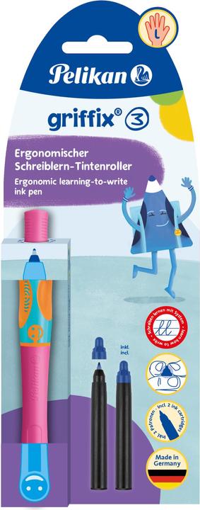 Actual product image Pelikan Rollerball Pen Griffix Lovely Pink blister L (Lovely pink, 1 x)