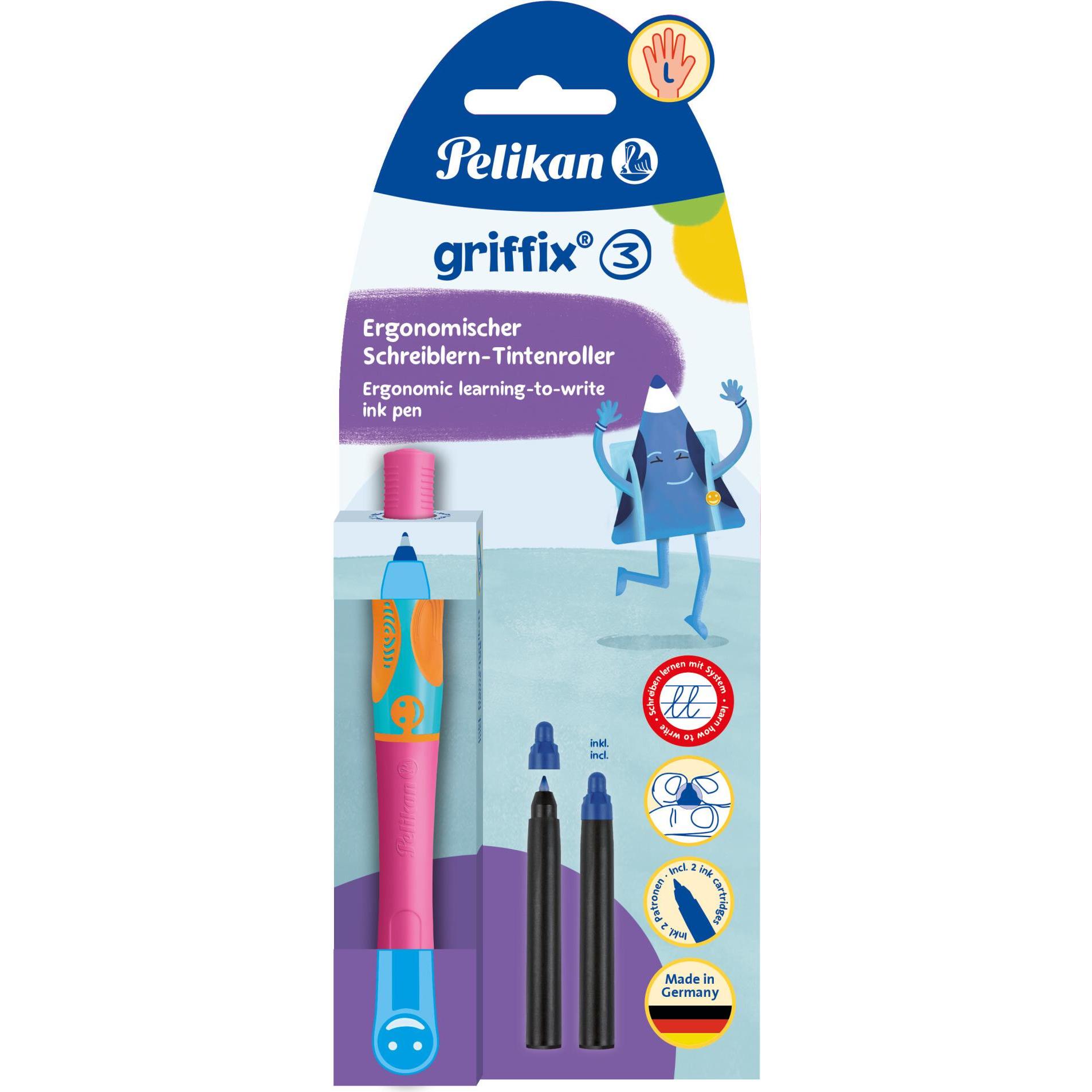 Pelikan, Schreibstifte, Tintenroller Griffix Lovely Pink Blister L (Lovely pink, 1 x)