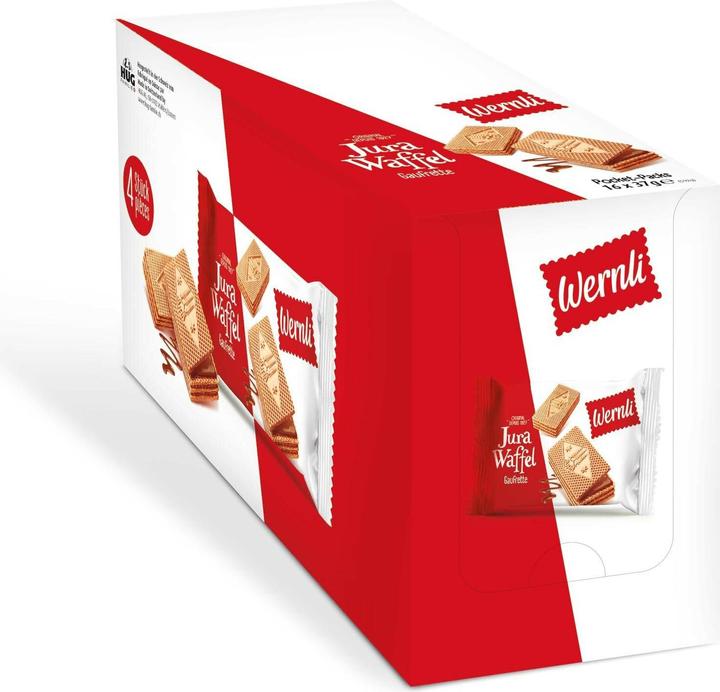 Immagine prodotto Wernli Jura Waffle Original Pockets 16x37g (16 pz., 592 g)