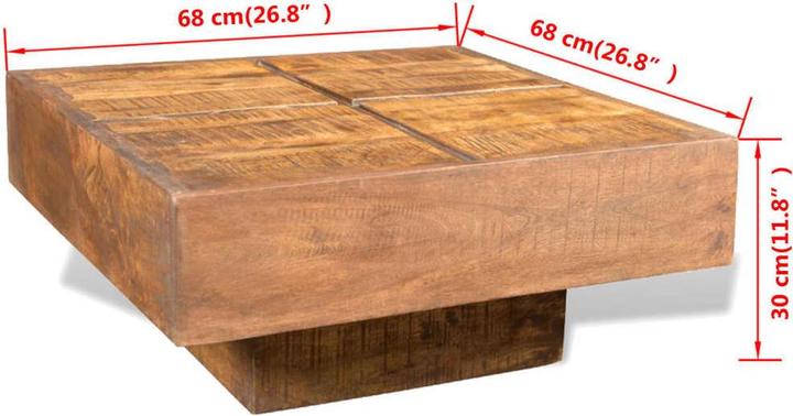 Produktbild vidaXL Tisch (68 x 68 x 30 cm)