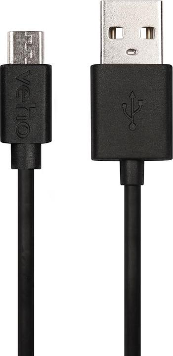 Image du produit veho VCL-001-M-20CM Câble USB USB 2.0 USB A Micro-USB B (0.20 m, USB 2.0)
