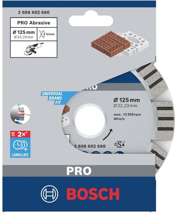 Actual product image Bosch Professional Zubehör PRO Abrasive diamond cutting disc, 125 x 22.23 mm