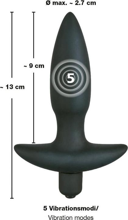 Actual product image Black Velvets Velvets Vibrating Plug