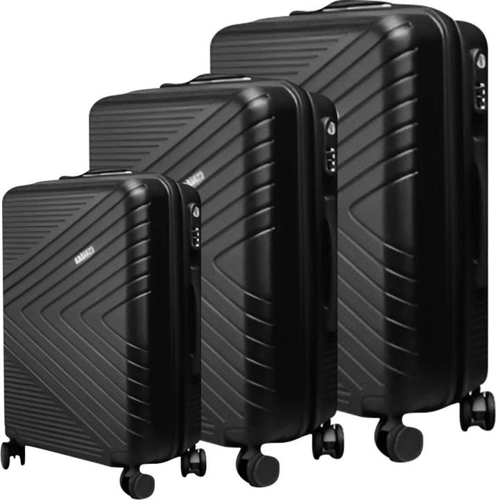 Produktbild Avizar 3er Hartschalenkoffer Chevron mit TSA-Schloss