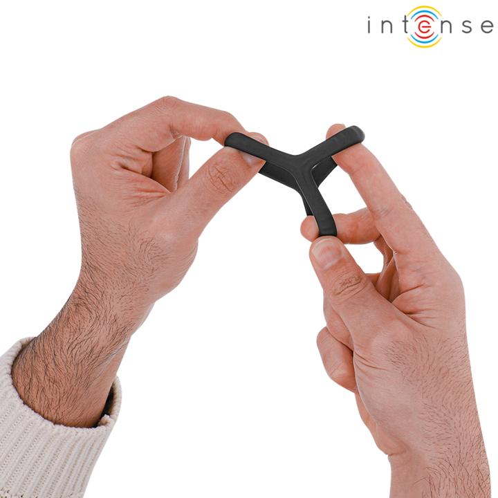 Produktbild Intense Carson Doppelter Penisring Aus Silikon Schwarz Modell 4 (4.50 cm)