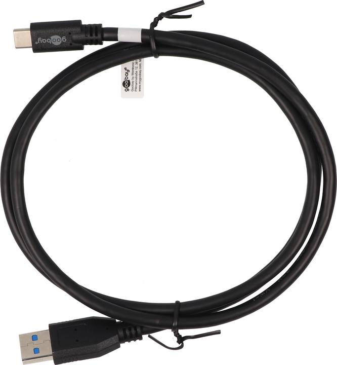 Produktbild AccuCell USB-Datenkabel und Ladekabel mit USB-C Stecker auf USB A 3.0 (1 m)