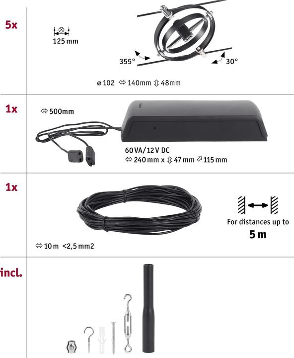 Produktbild Paulmann Wire System Cardan (GU5.3)