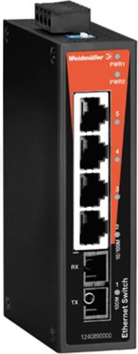 Produktbild Weidmüller Network Switch Unmanaged, Fast Ethernet (4 Ports)