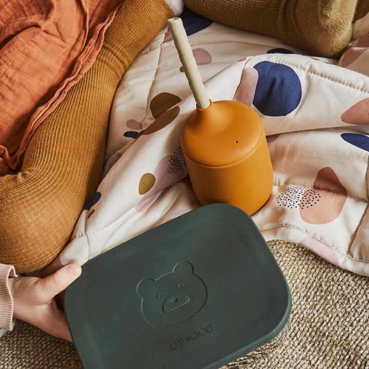 Actual product image Liewood Dylan Straw Cup Set Apple Red / Rose