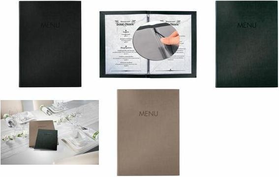 Produktbild Sigel Speisekarten-Mappe MENU (21 x 29.7 cm, 1 x)
