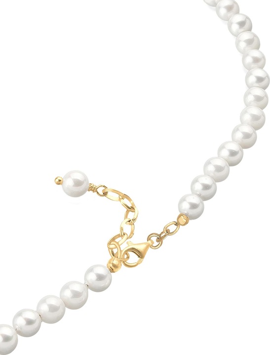 Immagine prodotto Elli Collana di perle con nucleo di conchiglia in argento 925 (Argento 925, Perle di conchiglia, Acciaio inossidabile, Nessuna pietra preziosa, 42 cm)