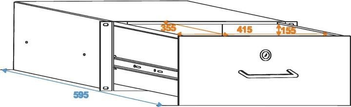 Actual product image Omnitronic Rack drawer lock (Accessories)