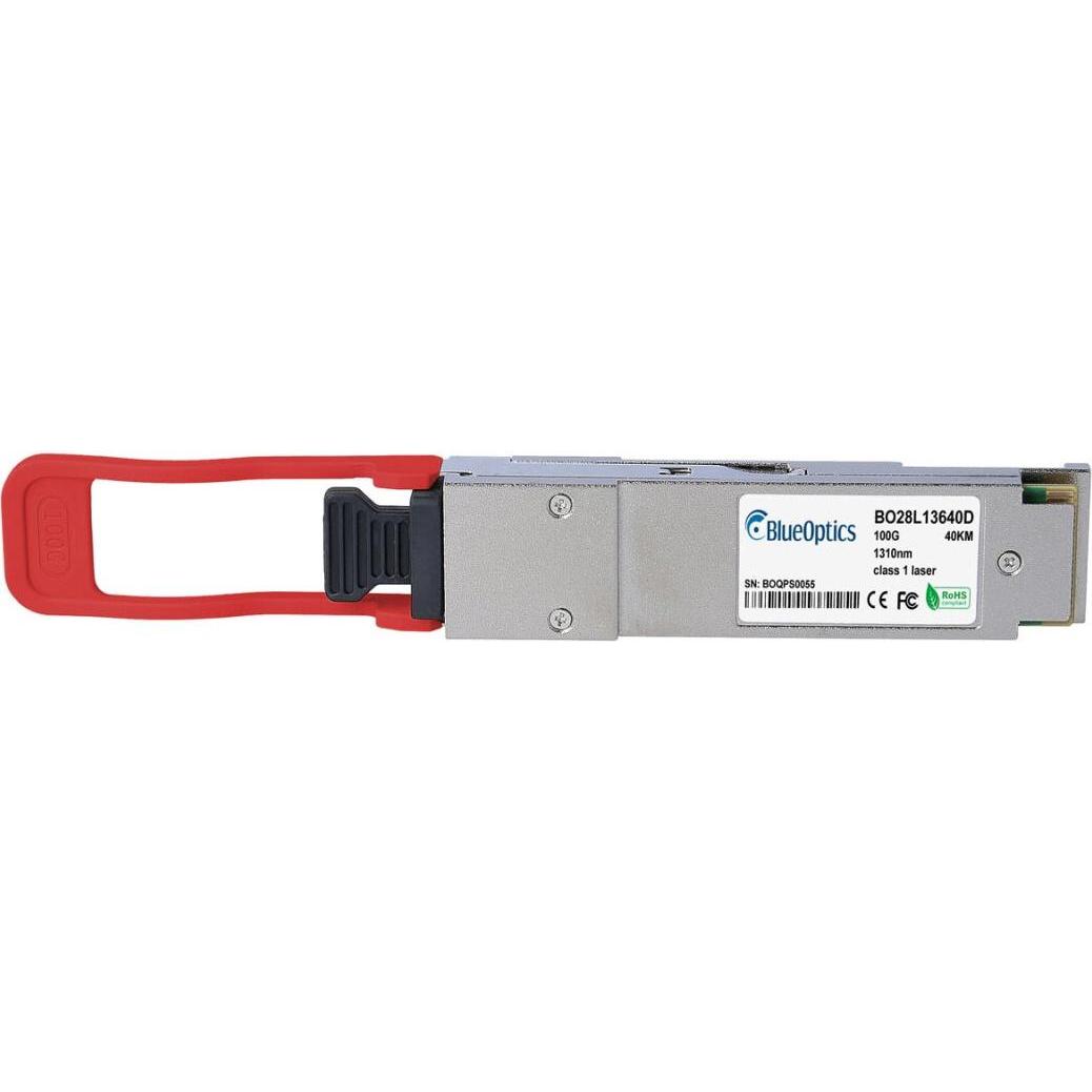 BlueOptics Alcatel-Nokia 3HE11239AA kompatibler QSFP28 BO28L13630D, Transceiver, Silber