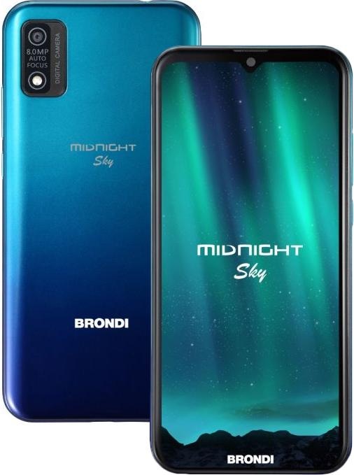 Brondi Cielo di mezzanotte (16 GB, Cielo di mezzanotte, 6", Doppia SIM, 8 Mpx, 4G)