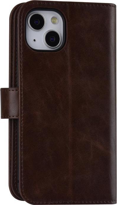 Actual product image UNIQ Accessory Case iPhone 13 - Book Case imitation leather brown with 9 card slots No.174 (Apple iPhone 13)