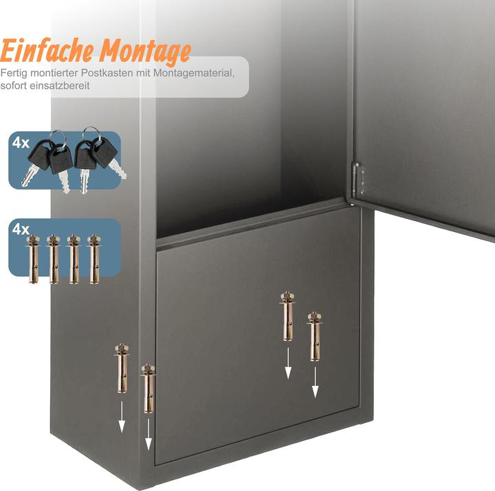 Actual product image Relaxdays parcel box