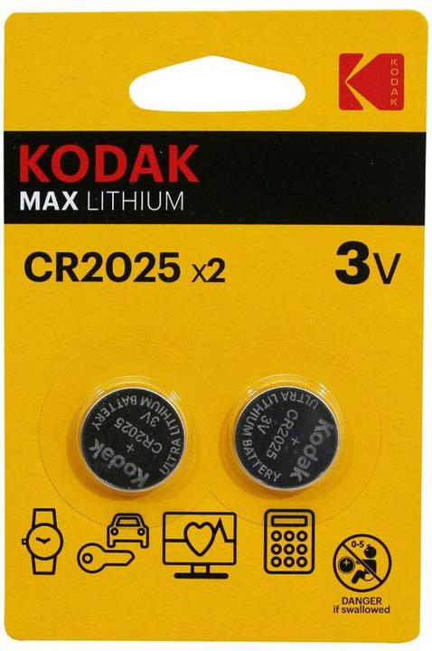 Image du produit P2R CR2025 Lithum Kodak (2 pcs)