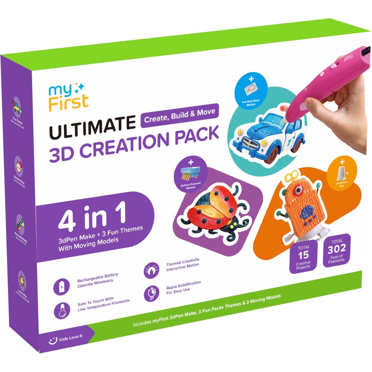 myFirst 3D Pen Creator Kit Pink, Stampante 3D, Pink