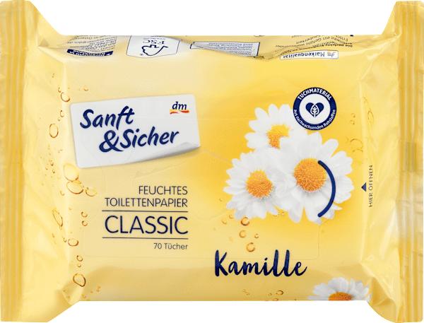 Actual product image dm Sanft&Sicher Moist toilet paper (1 x)
