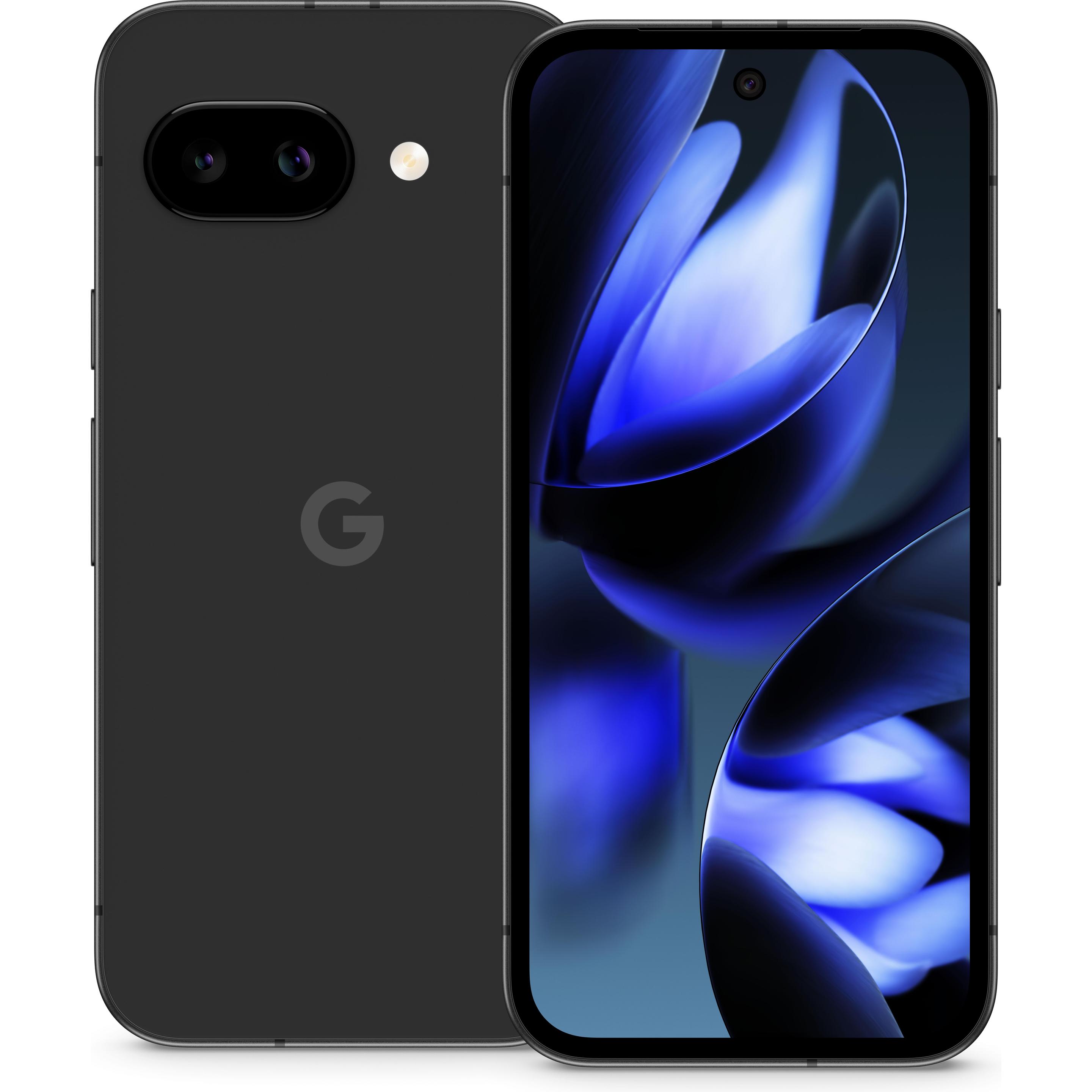 Google Pixel 9a (128 GB, Obsidian, 6.30", SIM + eSIM, 5G), Smartphone, Schwarz