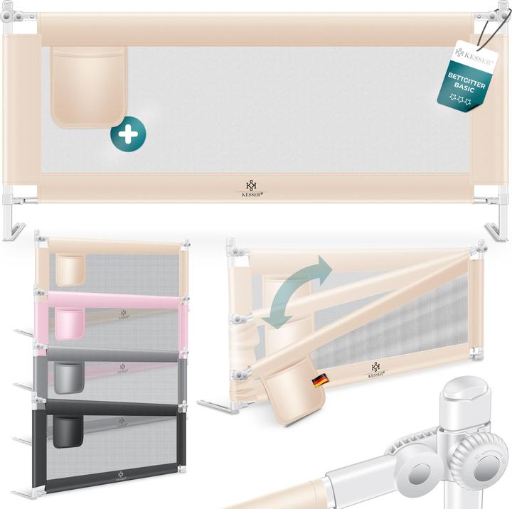 Actual product image Kesser Bed Rail 200cm Pink