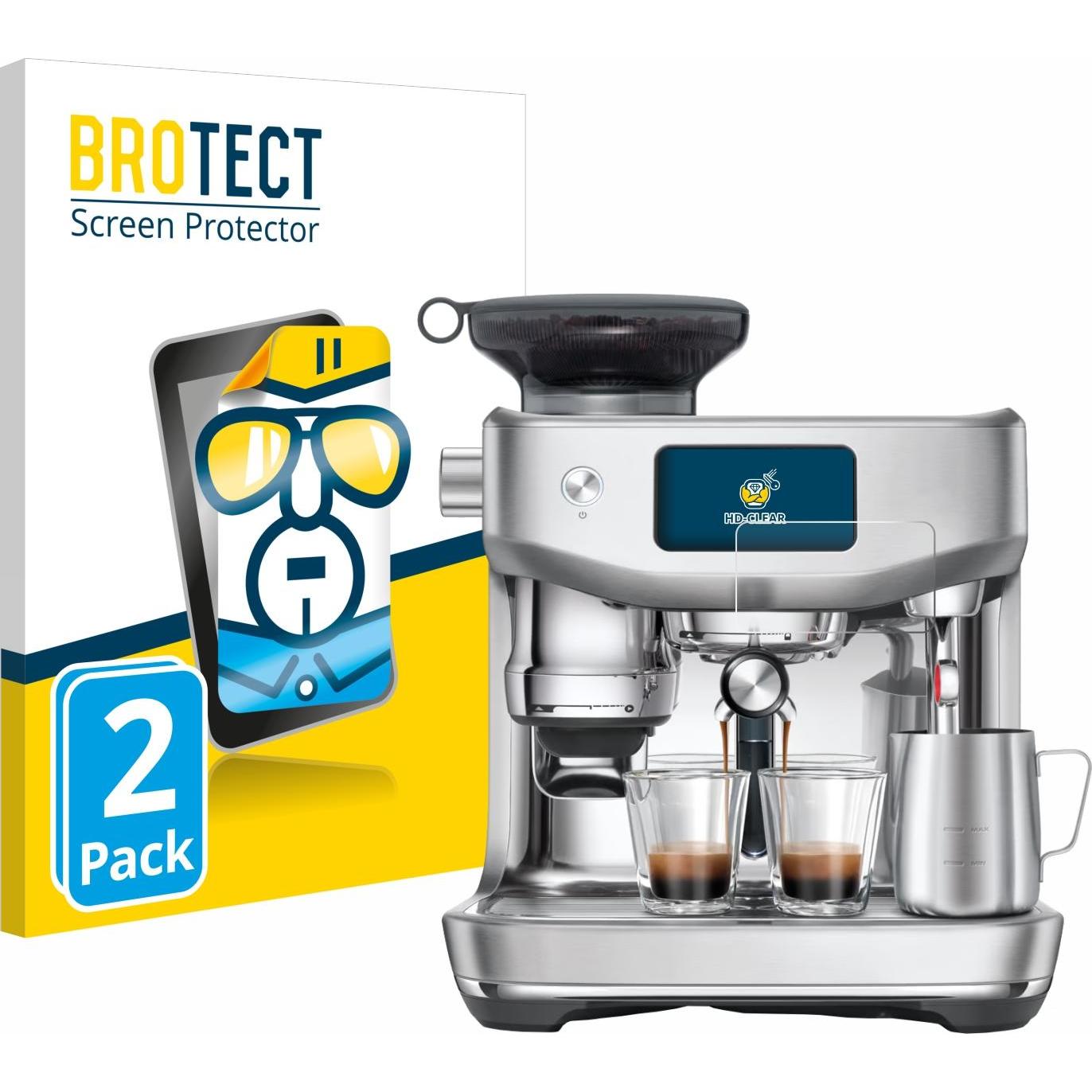 BROTECT Schutzfolie Displayschutz Displayschutzfolie Folie Klar Transparent, Zubehör Kaffeemaschinen, Transparent
