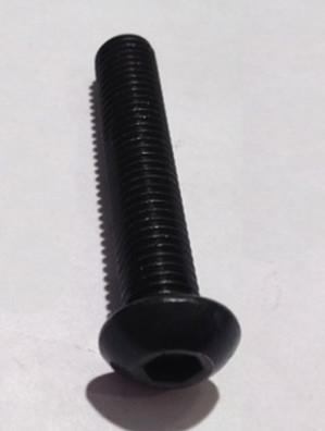 Aquatuning Vis ISO 7380 M4 x 40 tête bombée six pans creux noir