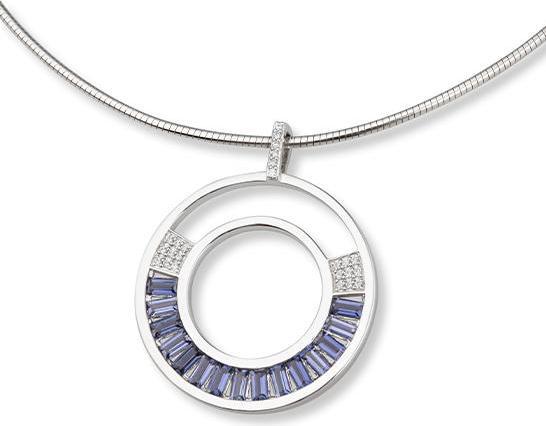Produktbild Breuning ANHÄNGER - E.IOLIT HELL/Brill. 0,132 Ct. H/si (585, - Gold)