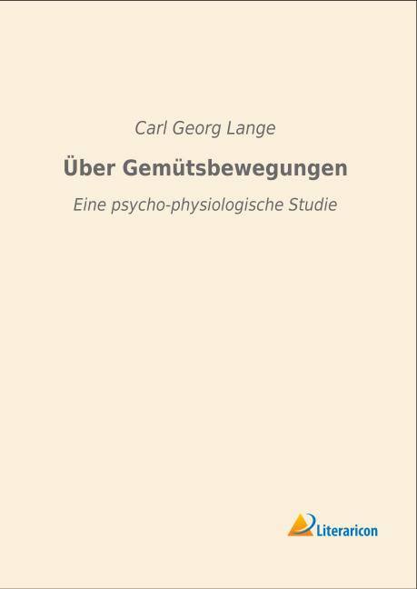 Produktbild Über Gemütsbewegungen (Carl Georg Lange, 2015)