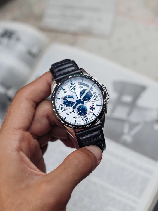 Image du produit AVI-8 AV-4077-01 P-51 Mustang Chronographe 43mm 5ATM (Montre analogique, 43 mm)