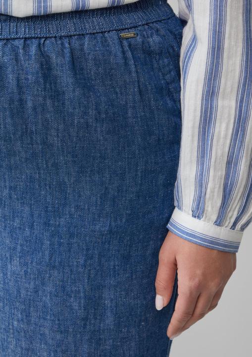 Image du produit S.Oliver Hose Wide-Leg-Hose aus Leinenmix in Denim-Optik (44)
