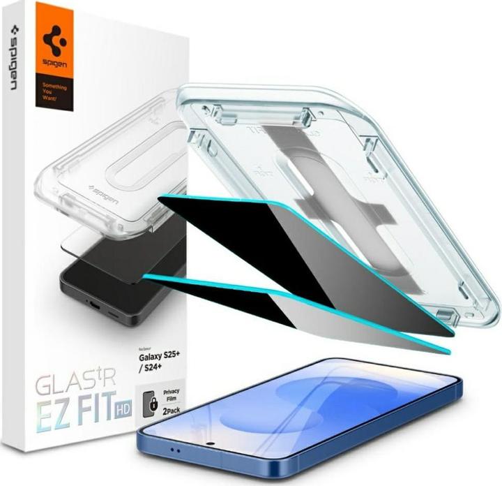 Produktbild Spigen Glass tR EZ Fit HD (Privacy) 2 Pack - Samsung Galaxy S25+/S24+ (2 Stück, Samsung Galaxy S24+)