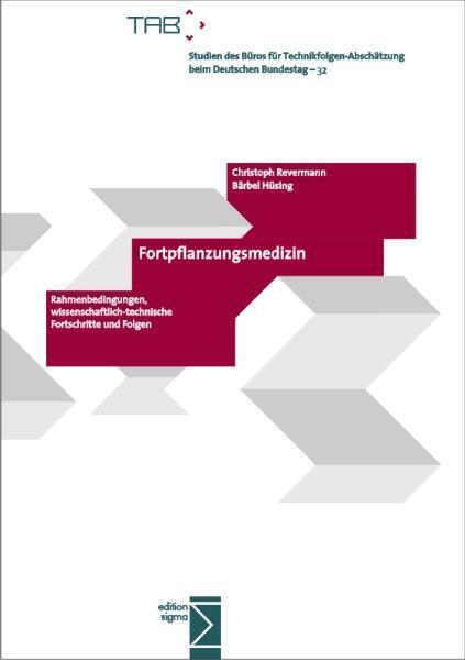 Produktbild Fortpflanzungsmedizin (Deutsch, Bärbel Hüsing, Christoph Revermann, 2011)